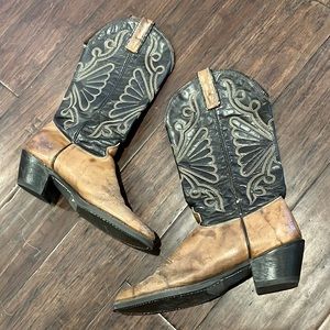 Cowgirl boots. Womens size 9. Newly resoled.